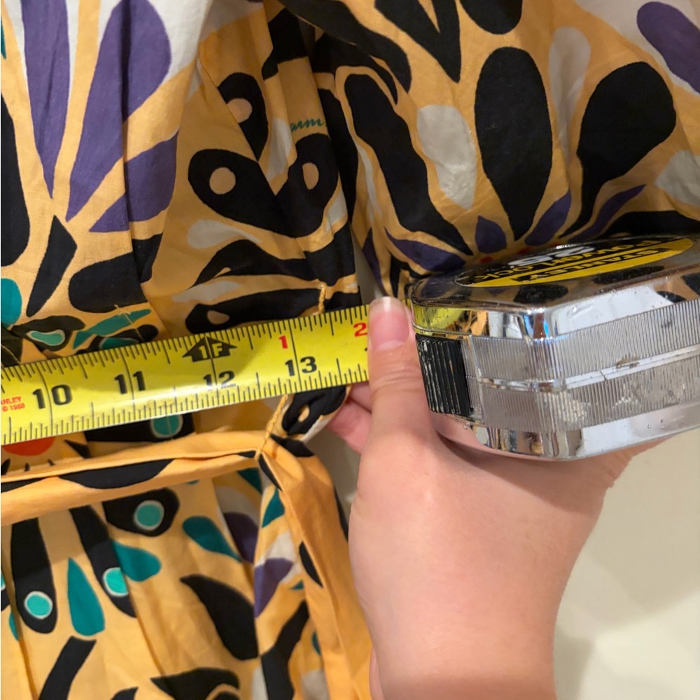 NWT $218 Farm Rio x Anthropologie Puff-Sleeve Printed Romper XXS - Picture 12 of 12